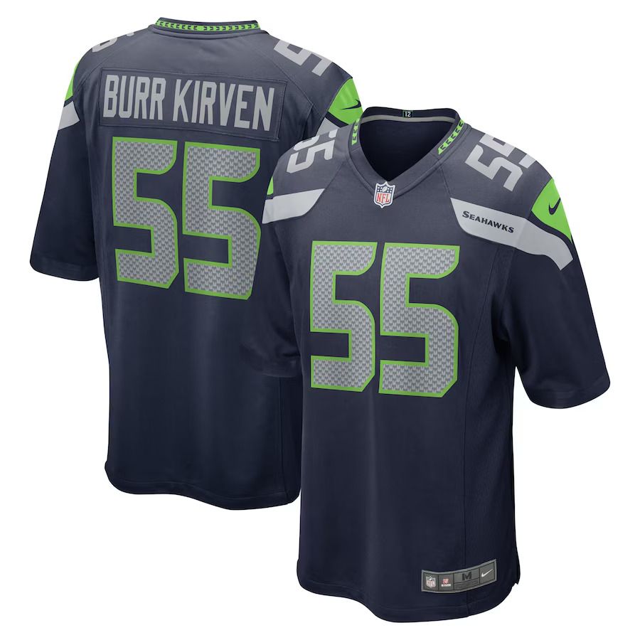 Men Seattle Seahawks #55 Ben Burr-Kirven Nike College Navy Game NFL Jersey